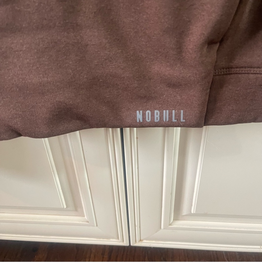 NO BULL Athletic Brown Performance Pull Over Hoodie Pockets CrossFit Small - Picture 4 of 5